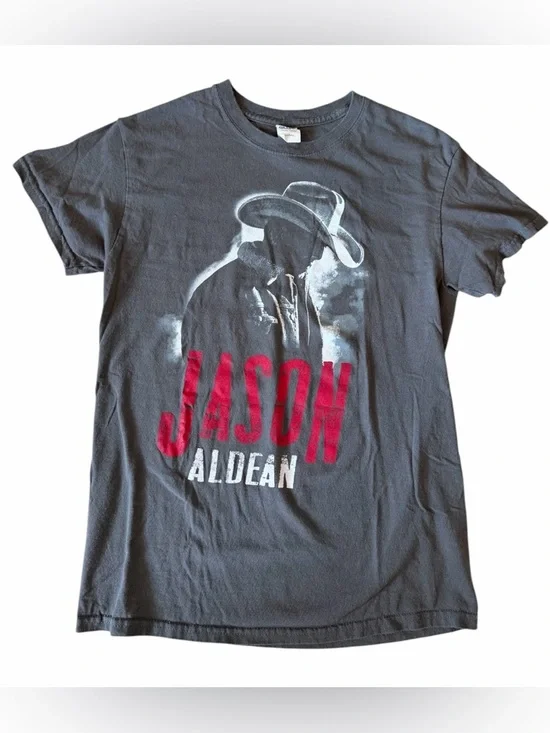 Jason Aldean 🎸 Concert Tour T-Shirt High Noon Neon Double Sided Graphic Band Tee - Picture 2 of 6